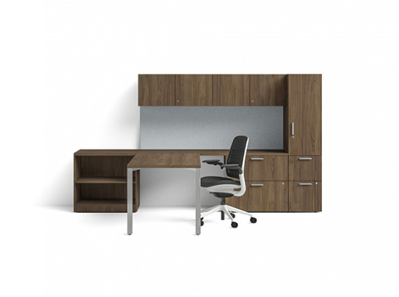 Currency Enhanced storage with office chair